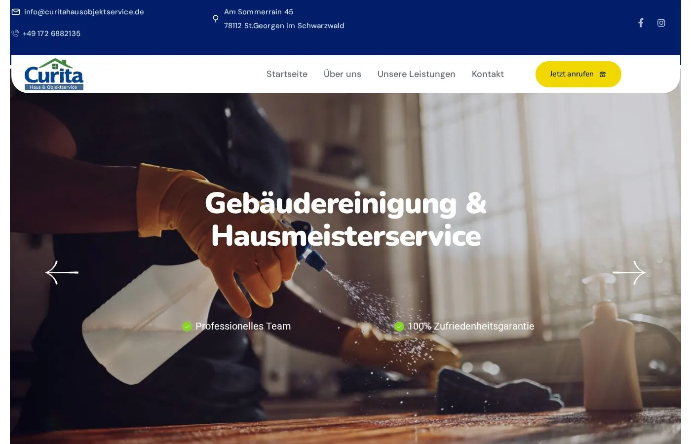 Curita Haus Service website preview
