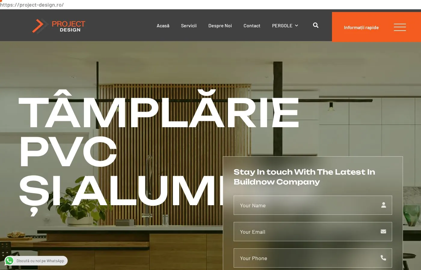 Project Design website preview