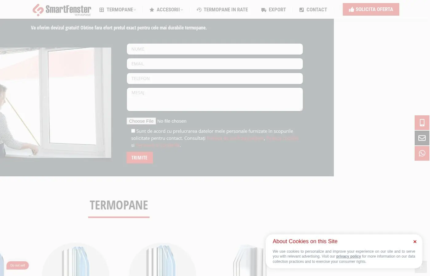 SmartFenster website preview